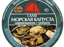Морская капуста маринованная с грибами